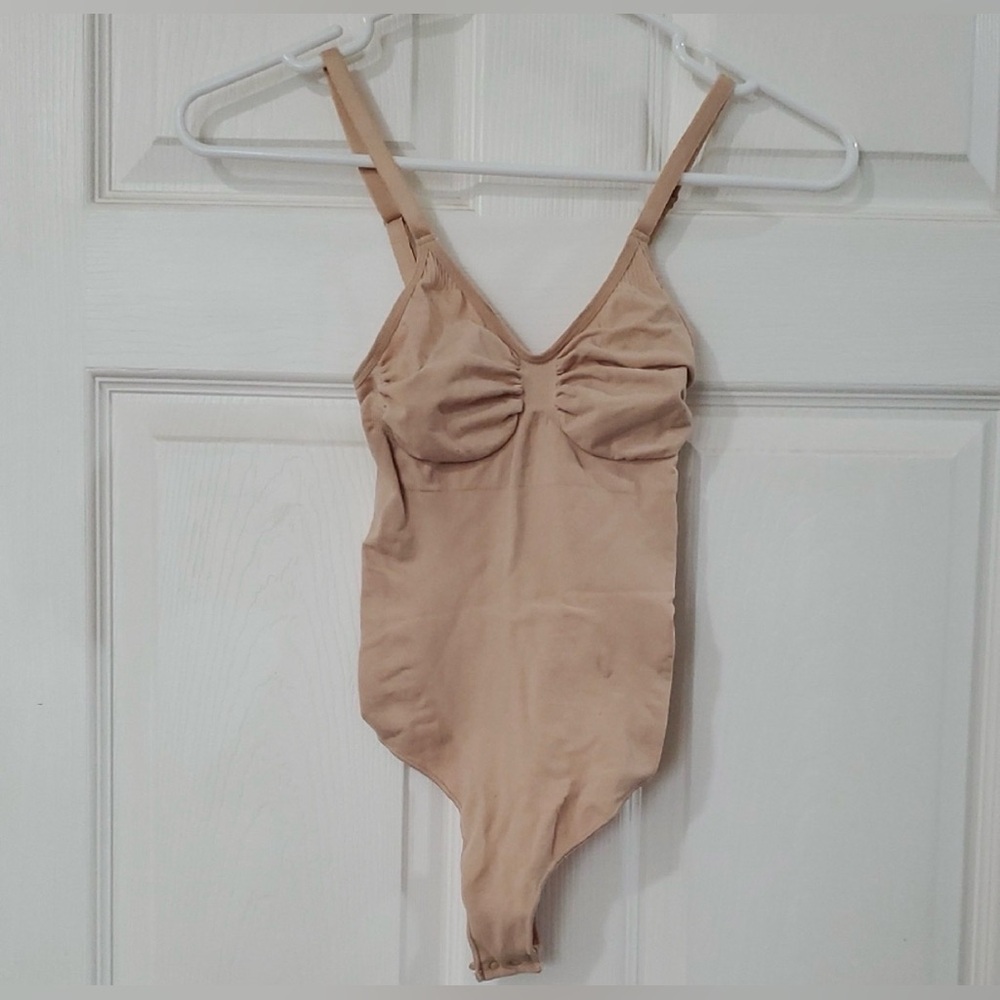 SKIMS Tan Shapewear Bodysuit